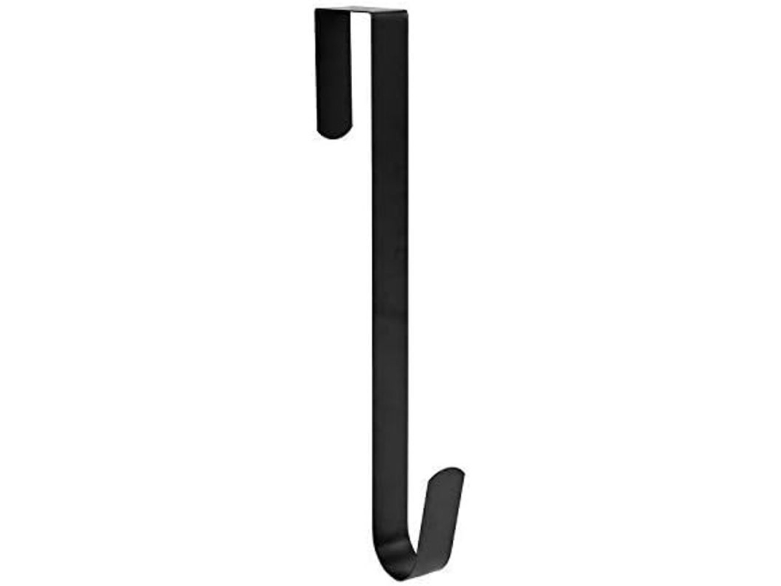 Nova Line suporte para Guirlanda de 15" para Porta da Frente Aço com Gancho Único Preto para Festivais