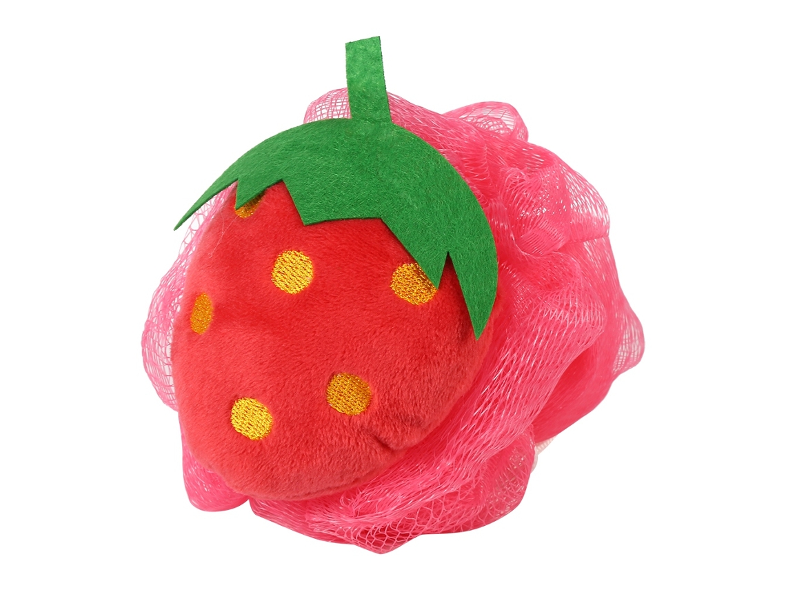 Bola De Banho Formato Fruta Morango 6 Unidades