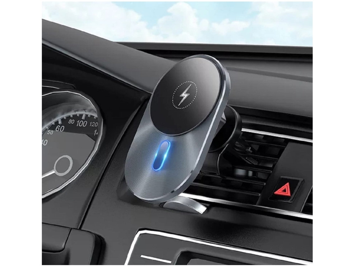 Carregador Sem Carga Rápida Portátil Navegação Carro YIZHOOD Magnética Azul