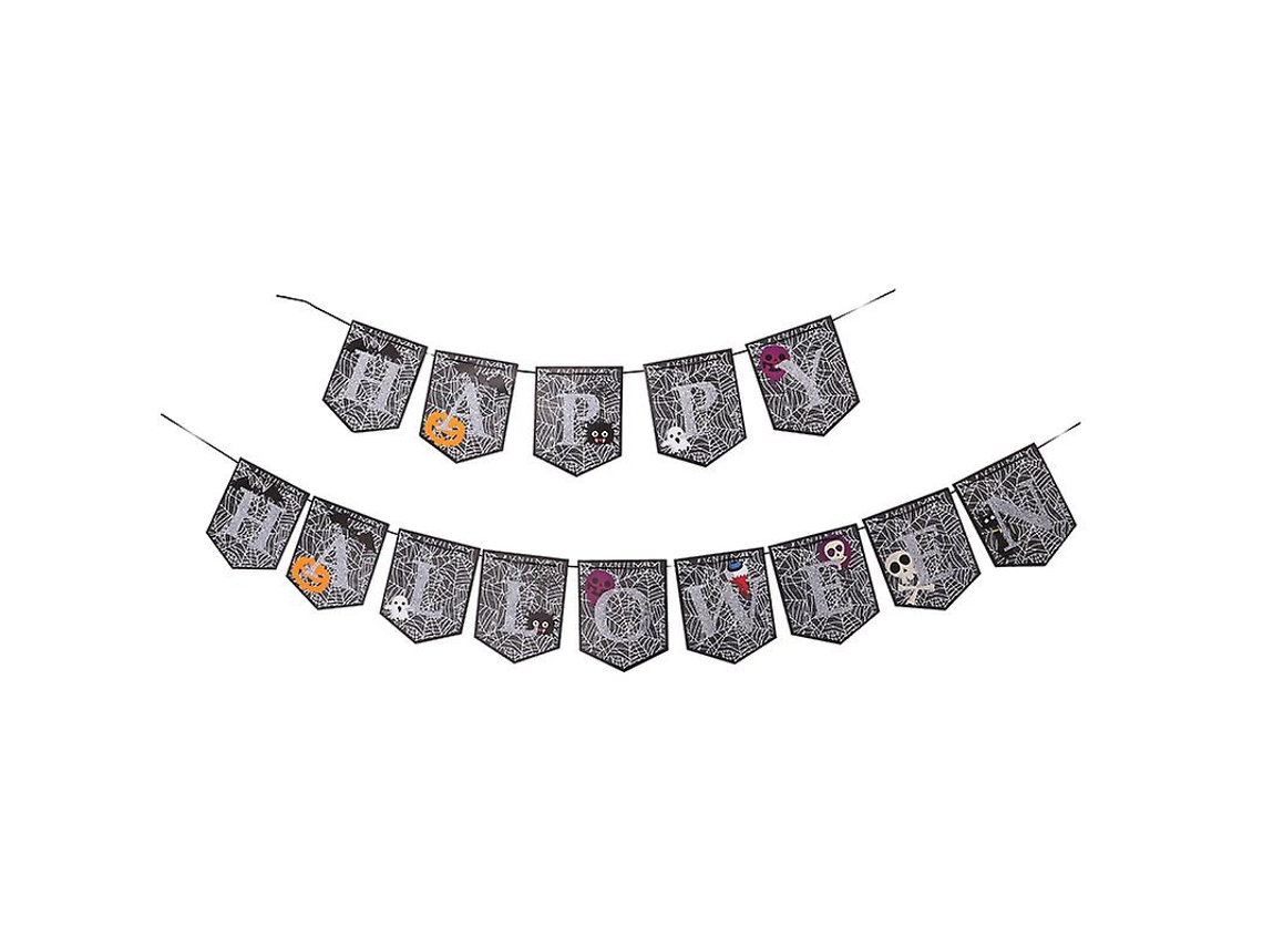 1pcs Bunting De Papel Para Halloween Para Decorações De Halloween Allinless