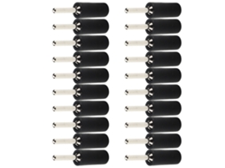 Laxiscreed Conjunto De 20 Plugs De Banana De 2mm, Níquel, À Prova D'água, Para Ligações Seguras