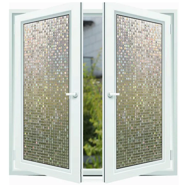 2 Peças De Película Eletrostática Para Vidro, Mosaico Estéreo 3d Para Decoração De Janelas E Escritórios