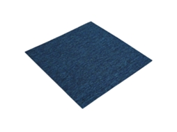 Conjunto 4 Azulejo De Carpete Vidaxl Azul Polipropileno (50 X 50 Cm)