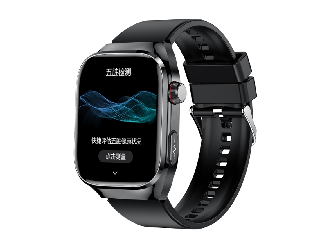 (preto) Tela Lcd De 2,04 Polegadas, Pulseira De Silicone, Smartwatch Com Suporte Para Monitoramento De Saúde