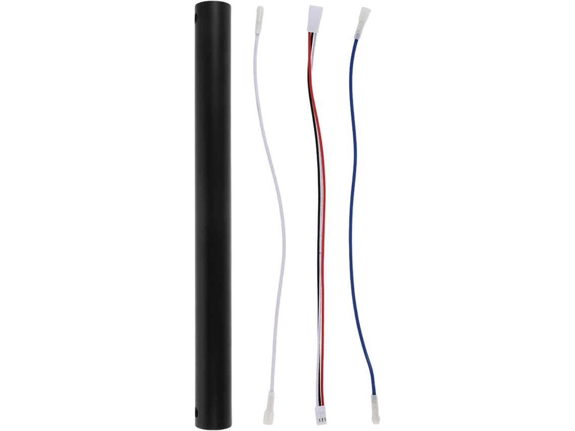 Haste Extensora Preta Healvian De 30 Cm Para Ventilador Teto Com Cabo