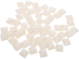Suportes De Fixação Autoadesivos 20x20, 500 Unidades, 1 Mm, Abs Branco, Bases De Montagem