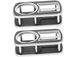 Suporte Para Copos E Organizador De Celular Para Carro, Em Duas Peças, Com Encaixe Para Acessórios.
