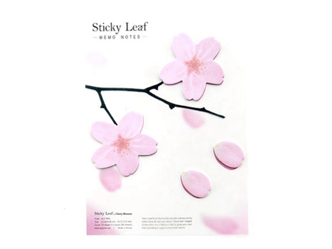 Nota De Papel Autoadesiva Tipo Flora, Material De Escritório Escolar, Rosa Sakura L Brilvibera