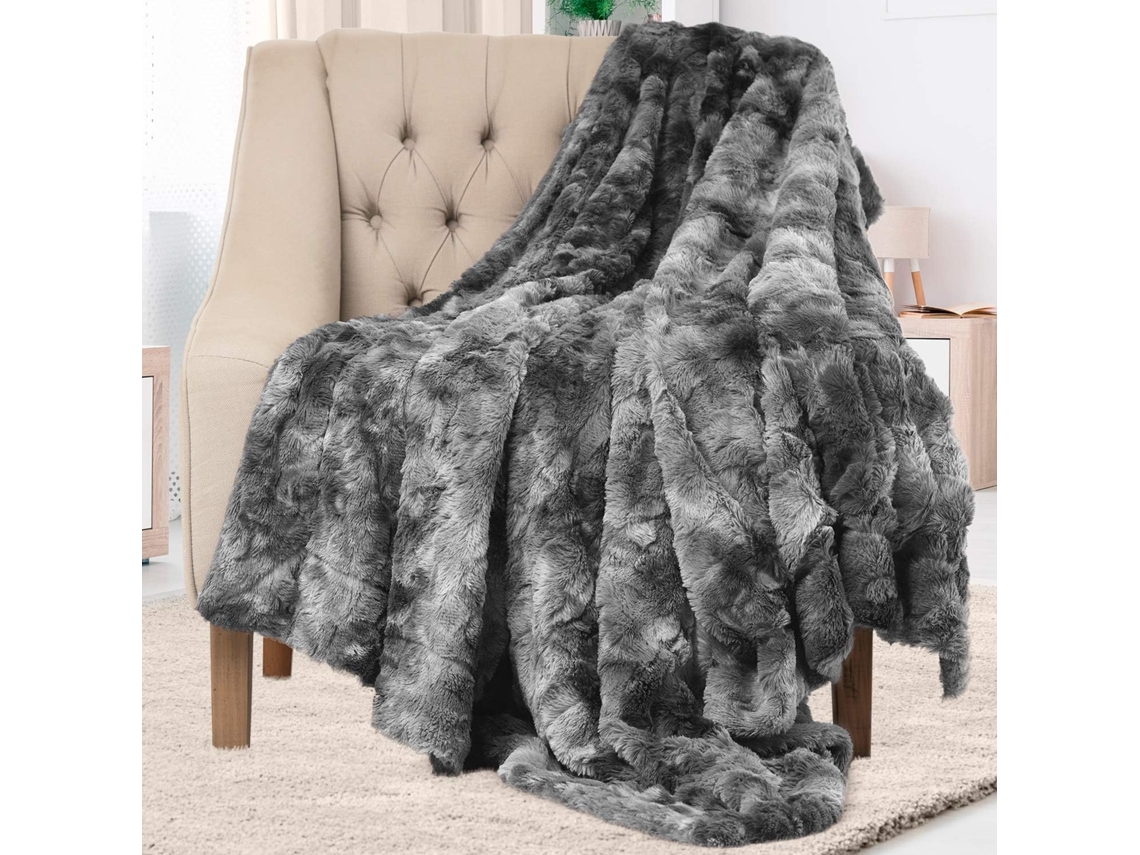 (160 X 130 Cm) Cobertor De Pele Sintética Everlasting Comfort - Cobertor Macio, Quente, Luxuoso E Fofo De Dupla Face Para Sofá E Cama - Cobertor De