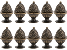 Conjunto De 30 Puxadores De Porta Em Bronze Antigo Para Armários E Móveis.