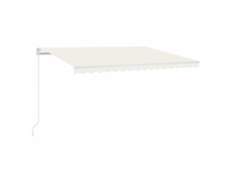 Toldo retrátil VIDAXL Cream Alumínio (400x300 cm)