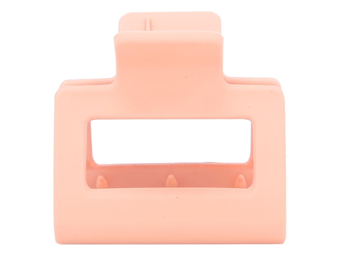 2026 pinza de Cabelo Quadrada de Plástico com Apoio Forte Clips de Mandíbula para Meninas e Mulheres Cor Rosa Carne