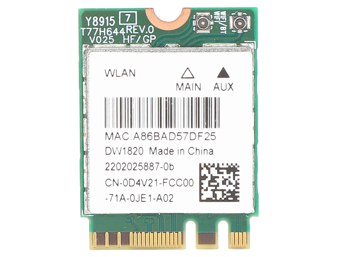 Placa de rede sem fio Dual Band YHL para notebooks Dell
