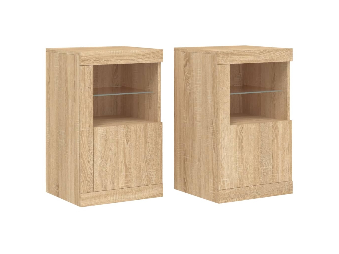 Side Cabinet, Side Cabinets Vidaxl Marrom Madeira Processada (n/a)