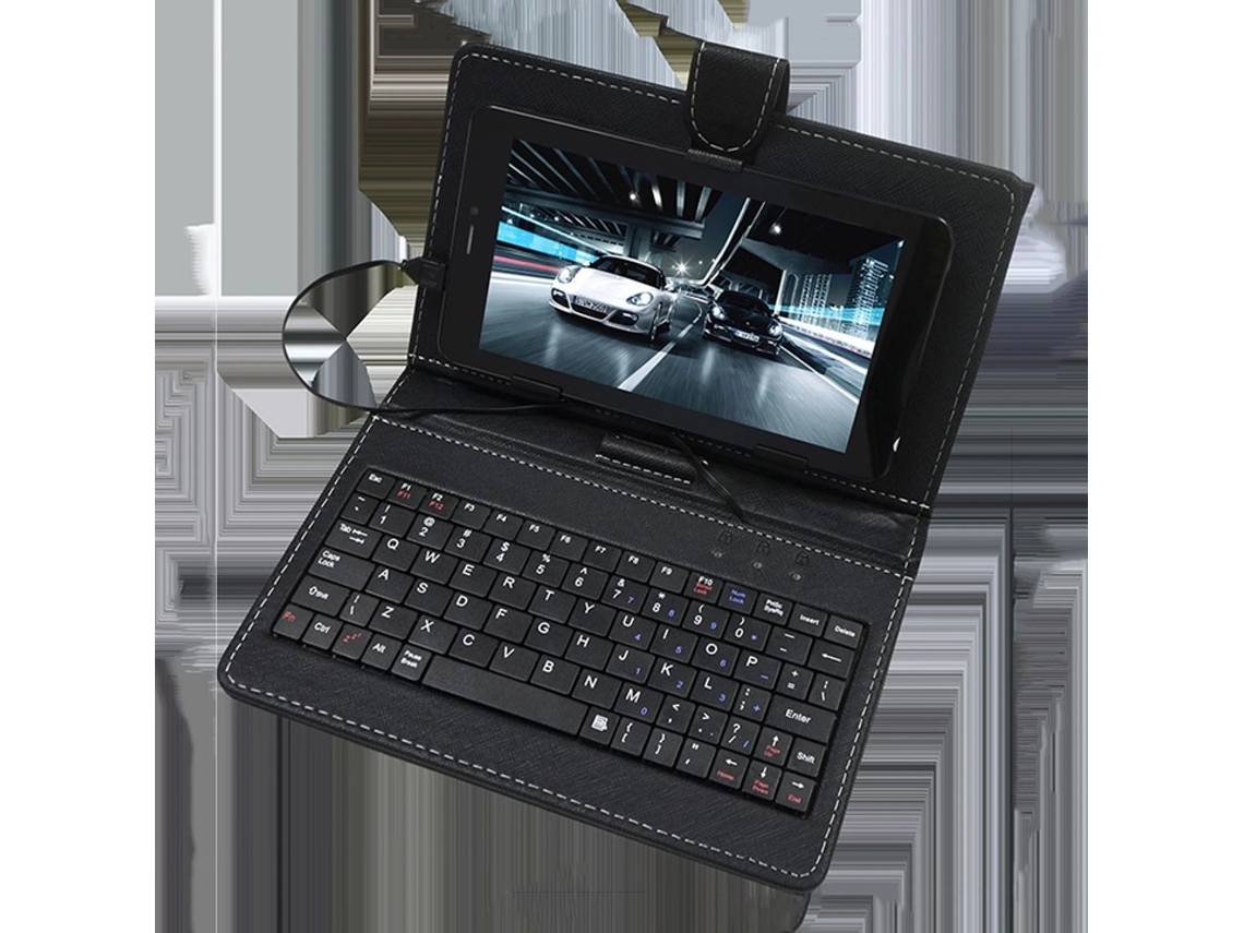 Capa Para Tablet De 7 A 10,1 Polegadas - Com Teclado + Divisor De Porta Usb Padrão De 10,1 Polegadas