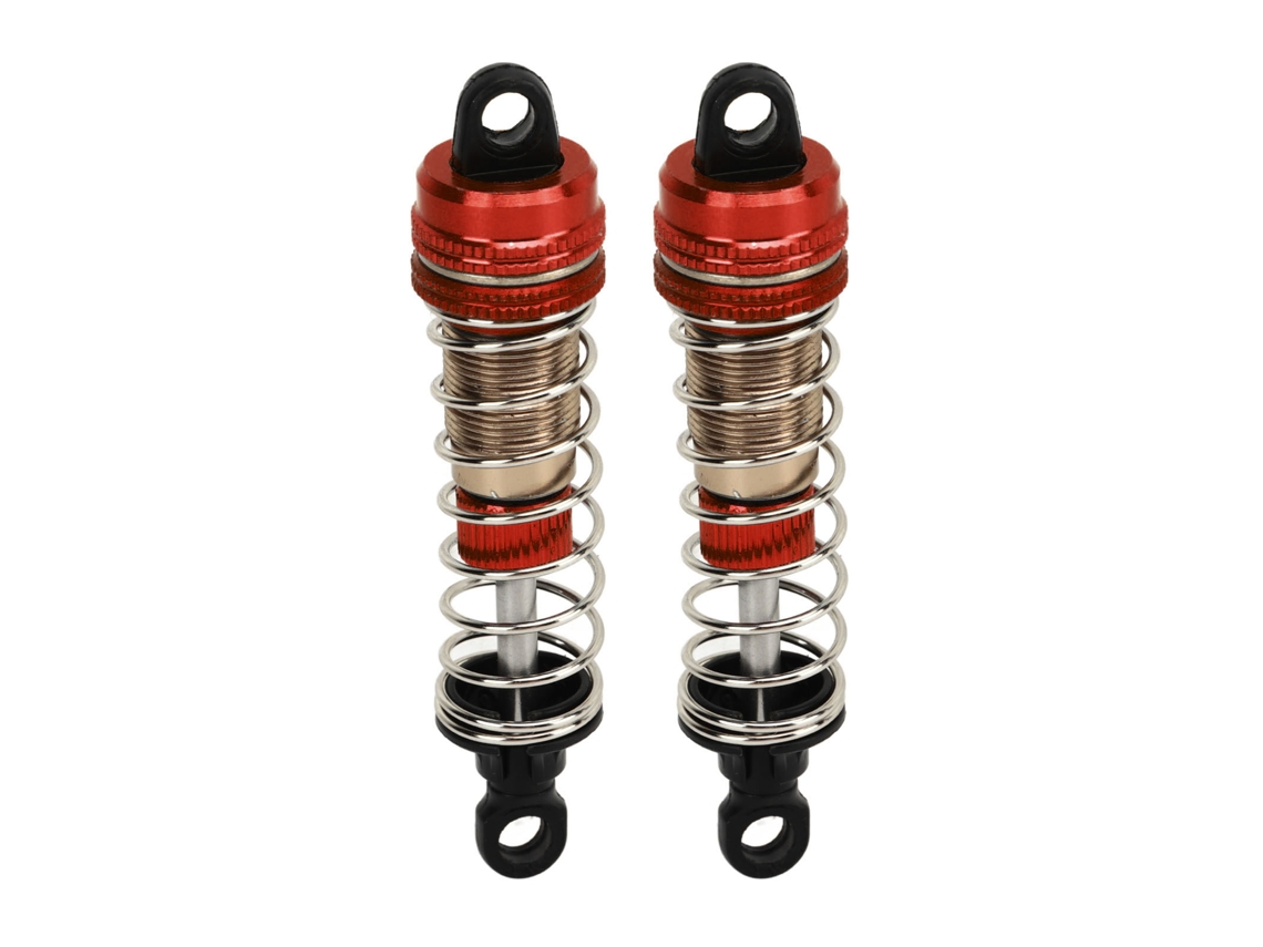 Mali 2 Peças Amortecedor Hidráulico de Carro Rc de 76mm para Scy 16101 16102 16103 16201 Carro Rc 1/16 Vermelho