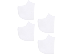 Conjunto De 4-protetores Calcanhar Silicone Respiráveis Para Cuidados Com Os Pés Em Casa Cores