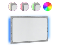 Bathroom Mirror, Bathroom Mirrors Vidaxl Cinzeto Madeira Processada (n/a)