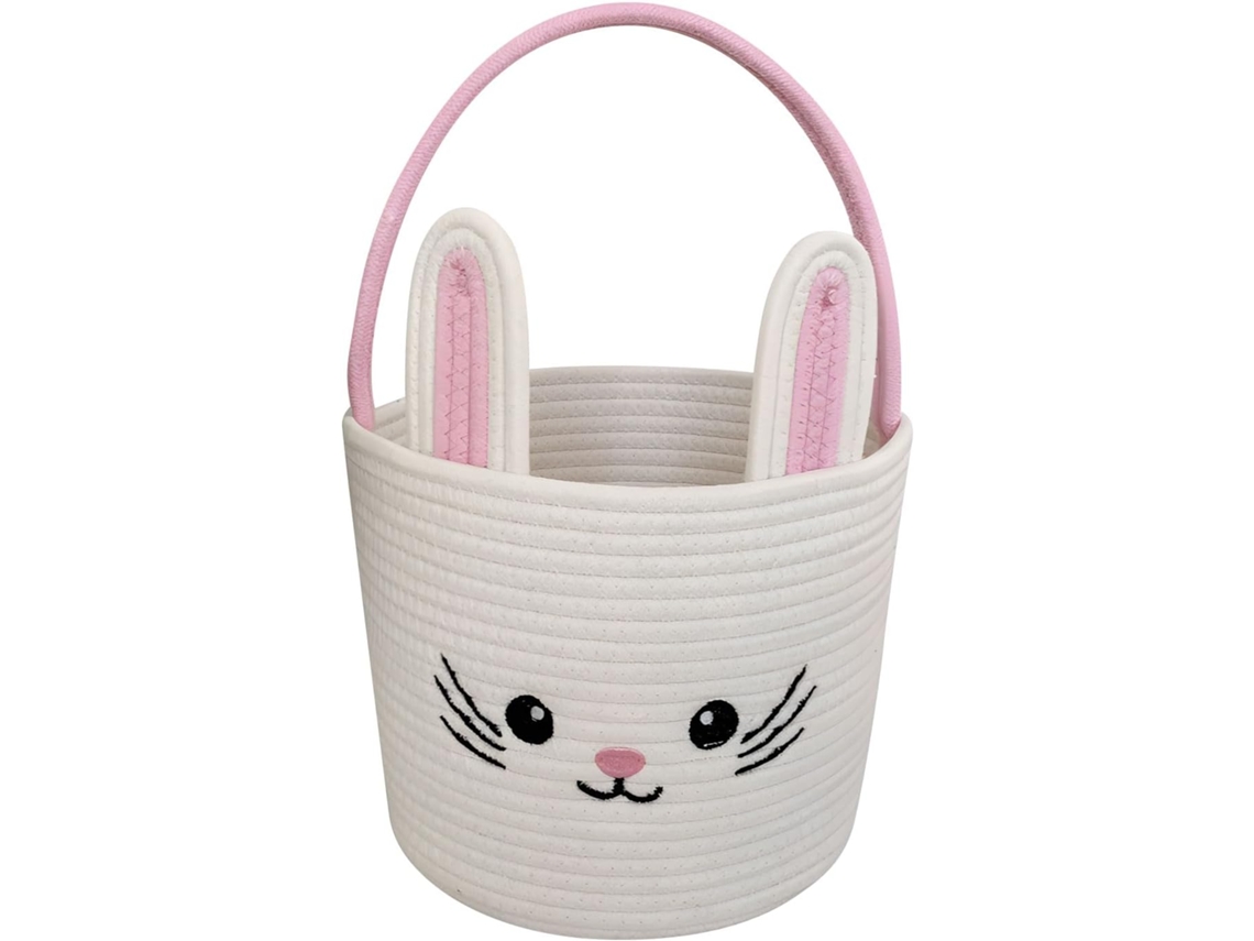 Cesta De Algodão Com Mola, Alças Práticas E Adoráveis Animais, Ideal Para Doces.
