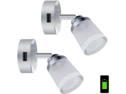 Luminária De Leitura Led, 3w, 12v, Toque, Intensidade Regulável, Usb, Para Estudo, Cabeceira, Trabalho, Artesanato Ou Viagens
