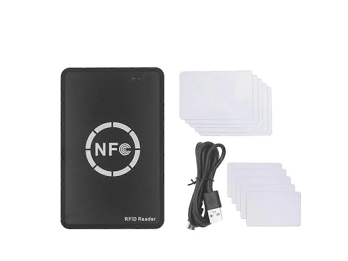 Leitor De Chip Inteligente Rfid Nfc 5xuid/cuid Curto Duplicador Rfid Svart31 Slowmoose