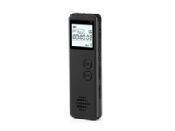 Lurelia Gravador De Voz Digital 8gb Com Ativação Por Voz, Redução De Ruído, Reprodução Mp3 Para Reuniões, Entrevistas, Conferências - Preto