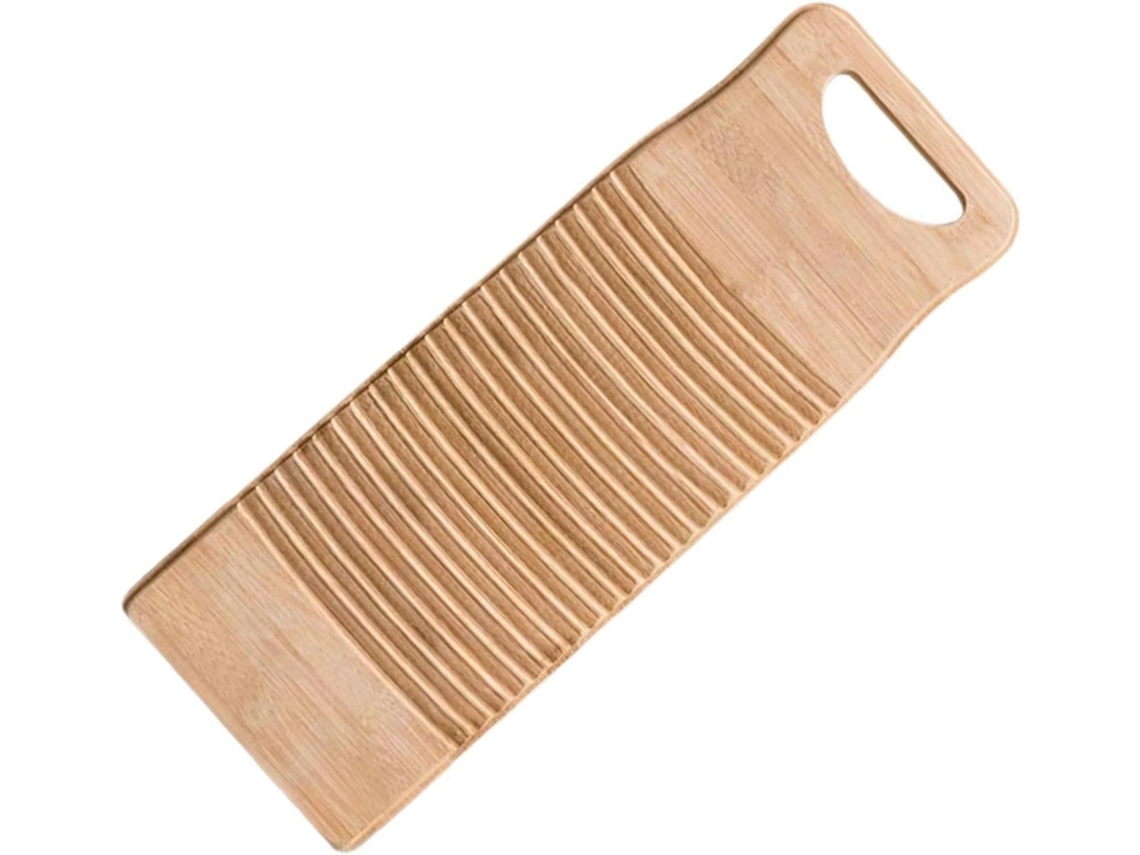Tábua De Lavar Roupa Bambu Prática E Ecológica, Compacta, Retangular, Ferramenta Manual Fácil De Usar, Ideal Para Lavar