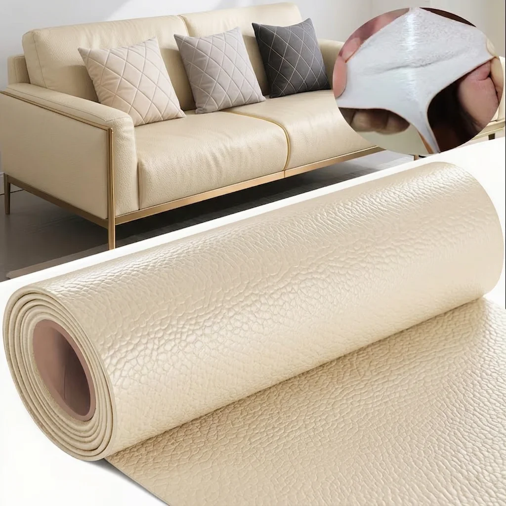 (bege, 30x200cm) Adesivo De Reparo Em Couro Pu, Impermeável E Resistente Ao Desgaste, Adequado Para Sofás E Cadeiras.