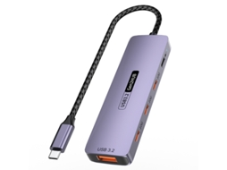 Yizhood Usb3.2 Gen2 Usb C 10gb Docking Station para PC Laptop Macbook Air/pro Iphone 15/15 Plus/15 Pro Max Samsung S24 S23 Cinza