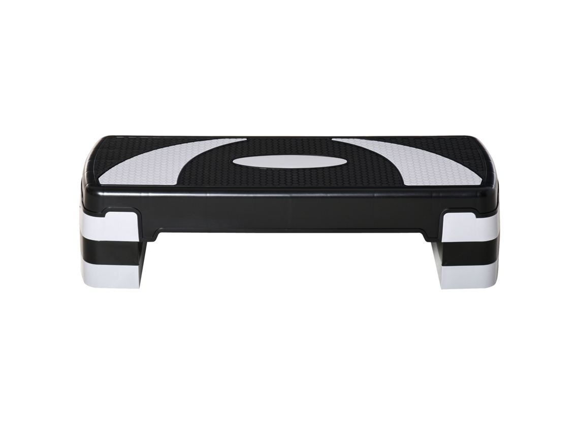 Step para Exercício Plástico cor Preto 80x31x10-20cm HOMCOM