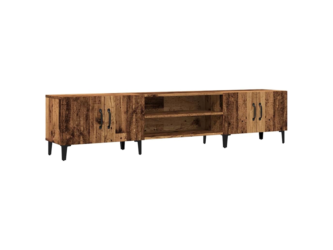 Tv Cabinet, Tv Cabinets Vidaxl Marrom Madeira Processada (n/a)