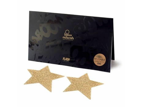 Tapa Mamilos Flash Estrela Ouro BIJOUX INDISCRETS 135