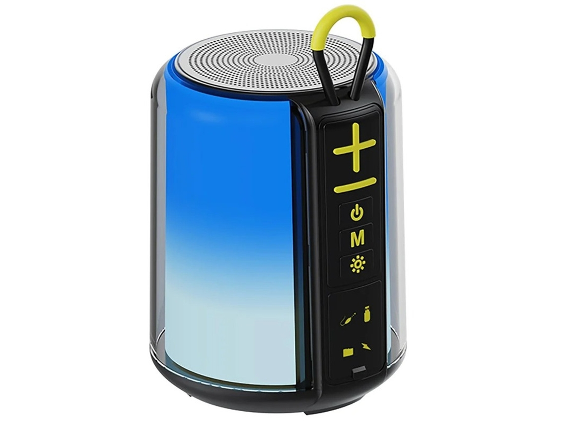 Alto Falante Bluetooth Alto Falante Portátil Com Entrada Aux Alto Falante Sem Fio De Som Estéreo Alto De 8 W Com Luz Rgb Entrada De Cartã Yizhood