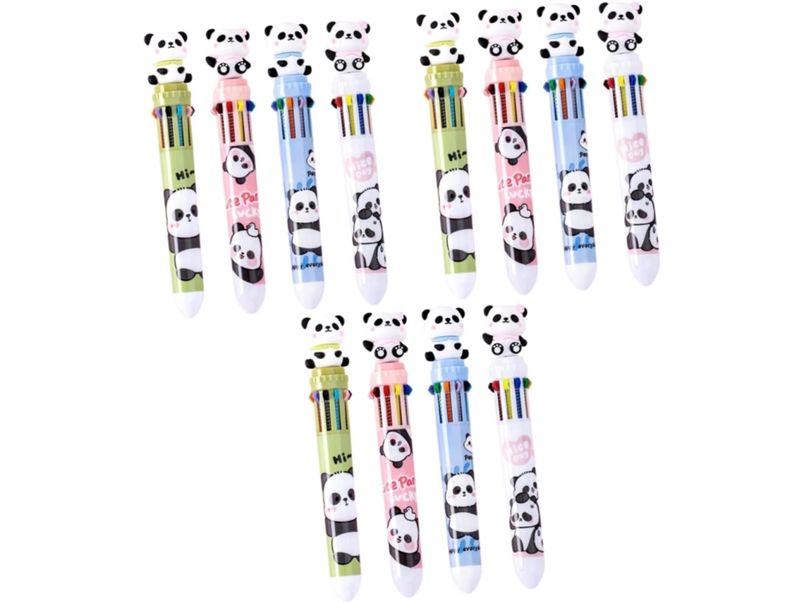 Caneta De Escrita Panda, Conjunto Com 3 Conjuntos De 10 Canetas
