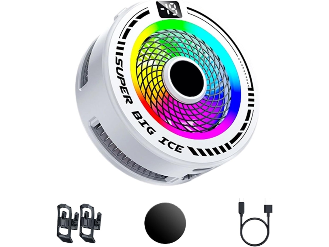 Ventilador de Resfriamento para Smartphone com 3 Velocidades Ajustáveis. SFUSHOS