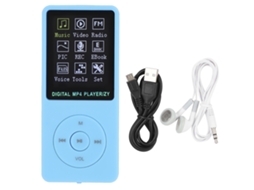 Reprodutor De Música Mp3 Mp4 Portátil Com Tela Colorida De 1.8 Polegadas Ultra Fina Zy-418 Azul