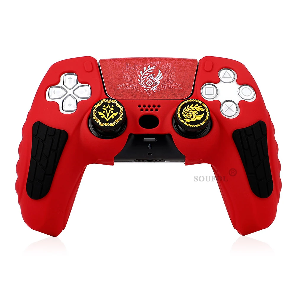 Capa Protetora Macia De Silicone Antiderrapante Para Controles De Jogos Playstation 5.