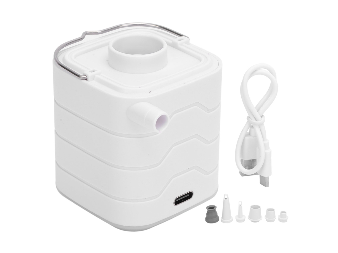 Bomba de Ar Pequena com Led Bateria Recarregável 1600mah Type C