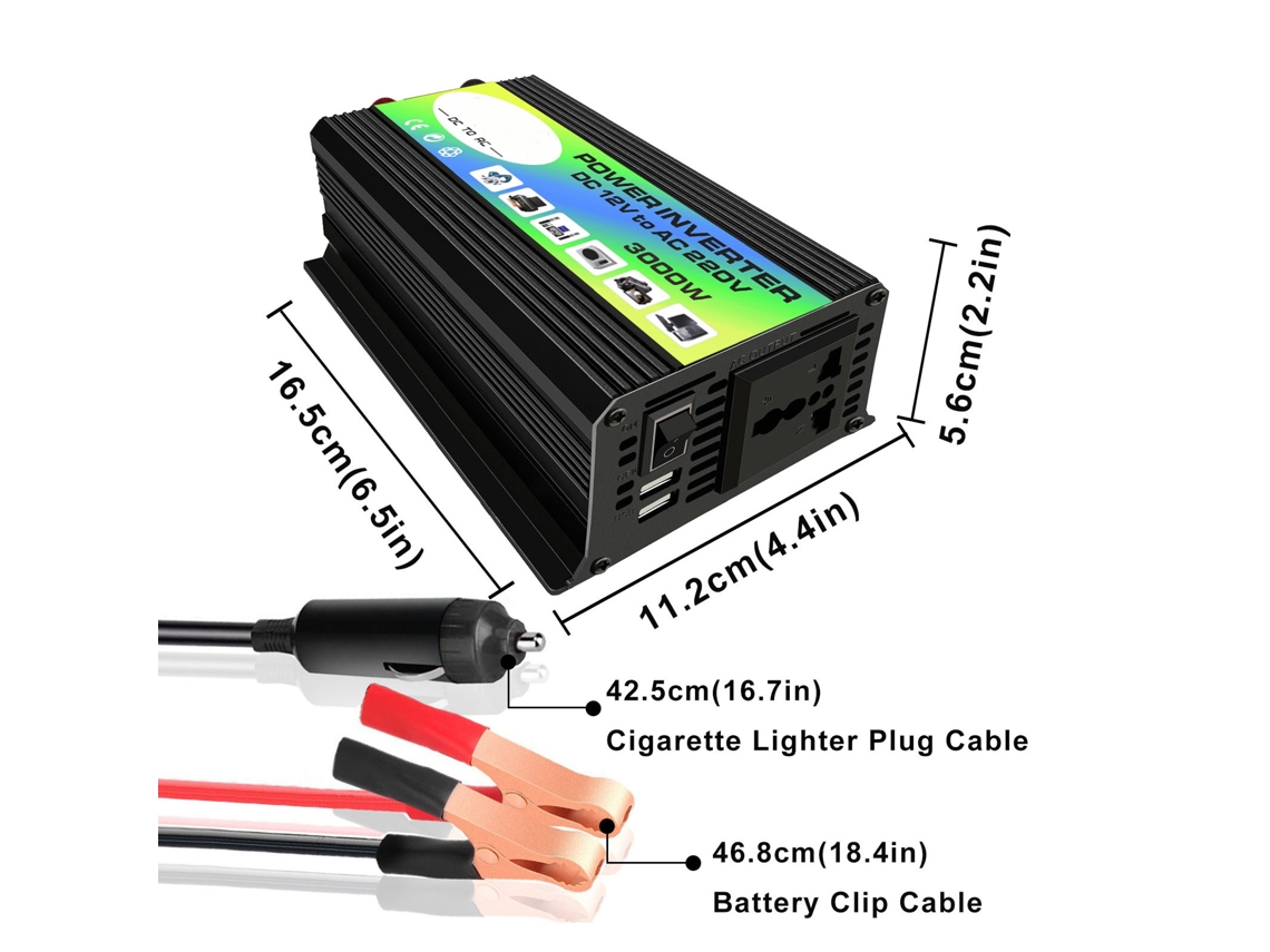 Kit De Geração De Energia Solar Laxiscreed Com Inversor 12v Para 220v, Portas Usb E Luzes Led