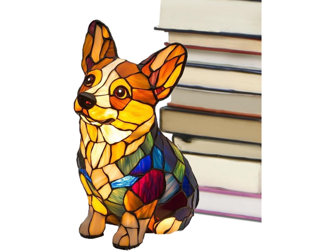 Abajur genérico em formato de animal, luminária de mesa decorativa