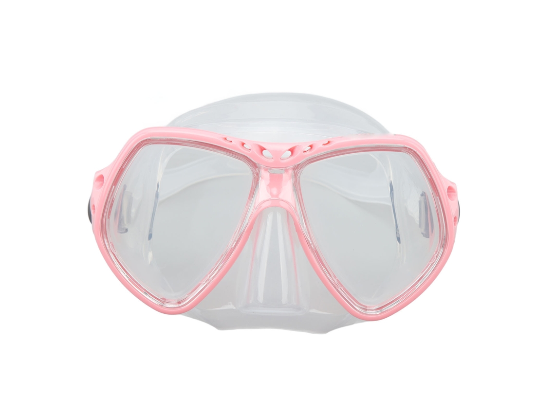 Óculos De Mergulho Anti Névoa Silicone Para Crianças E Adultos Rosa