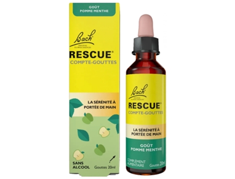 RESCUE Bach Conta-Gotas Sabor Maçã Menta 20 Ml