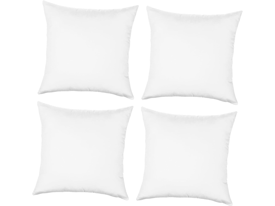 Conjunto de 4 Capas Almofada Sublimadas 40x40cm em Tecido Microfibra, Lisas para Sofá, Laváveis À CHABERLU