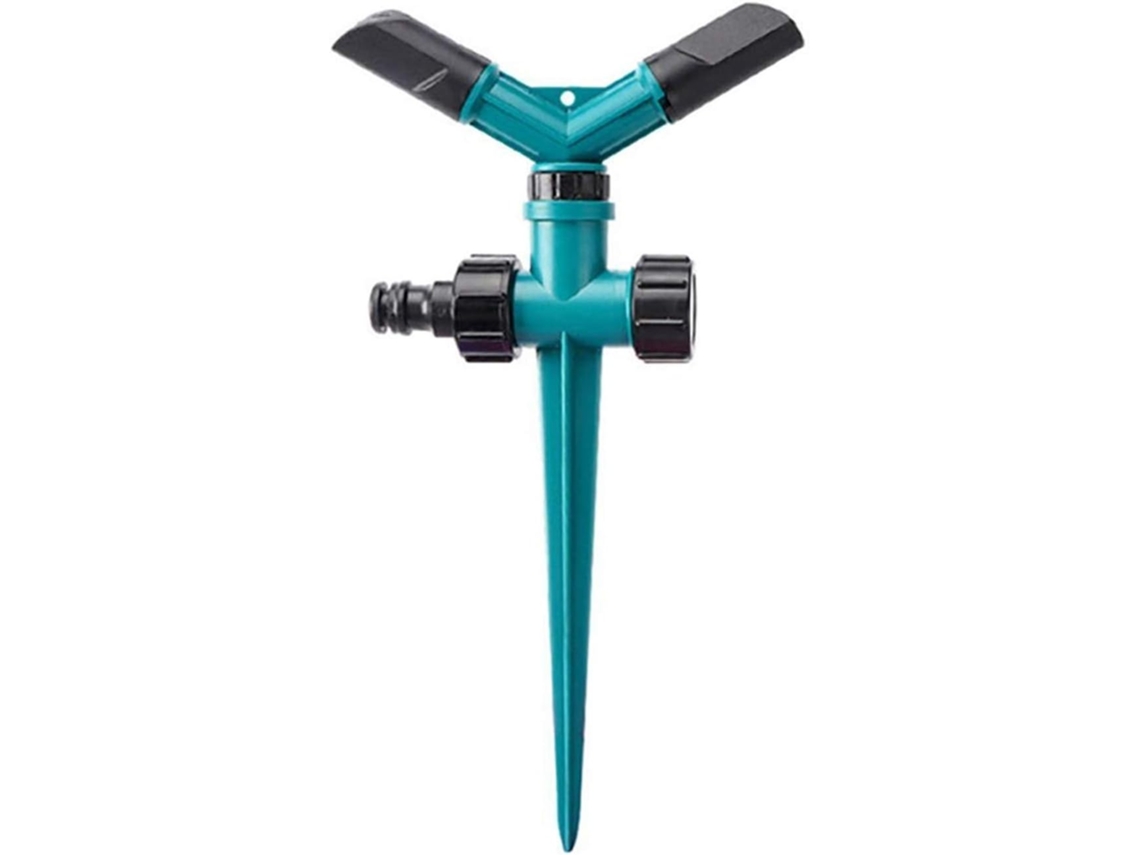 Aspersor Automático de Jardim com Rotação 360 Graus para Conexões Mangueira Jardim. Cor Transparente)