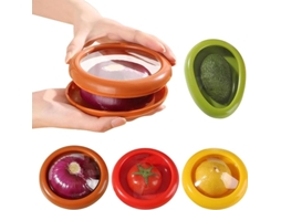 Conservadores Frutas e Vegetais Reutilizáveis para Abacate, Cebola, Tomate, Limao ZYBLSSBB