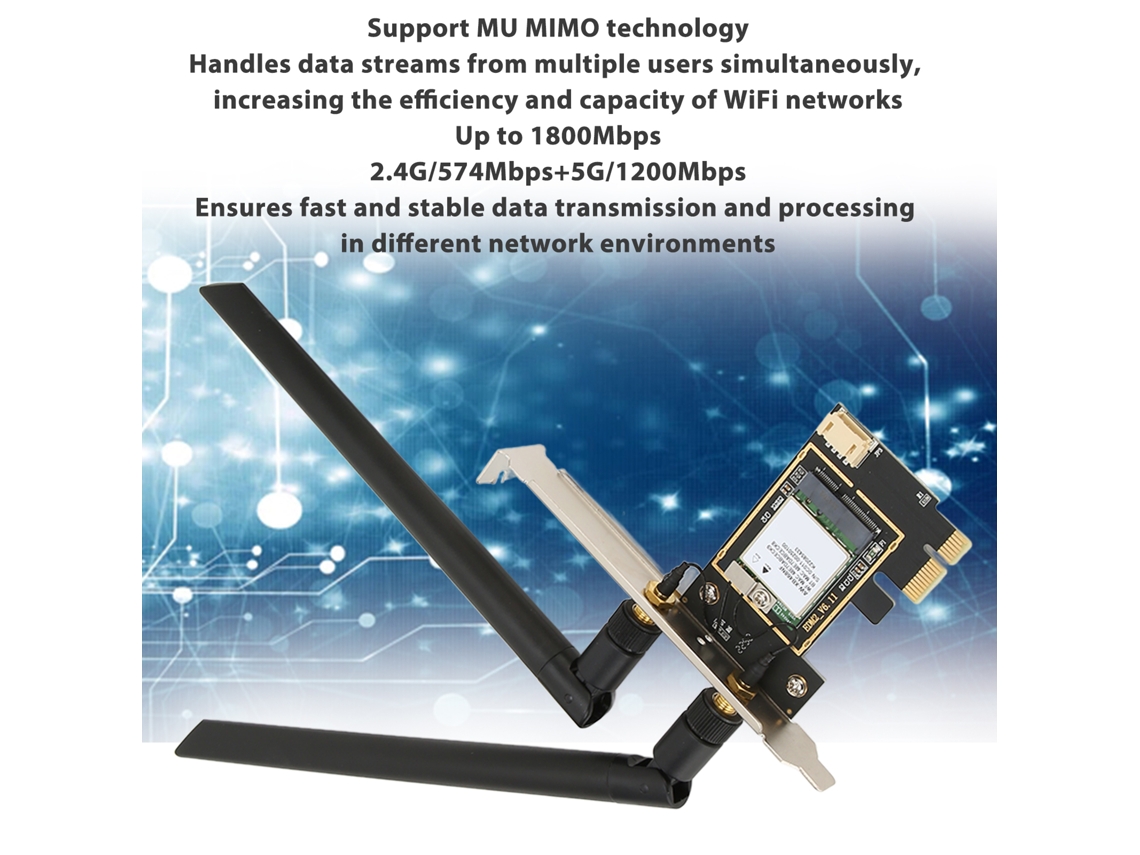 Placa Wifi 6 LAXISCREED 1800mbps Bluetooth 5.2
