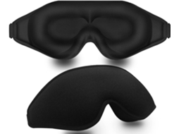Máscara de Olhos para Dormir Contorno 3D Bloqueio Luz Pressão Ocular JIAPEI