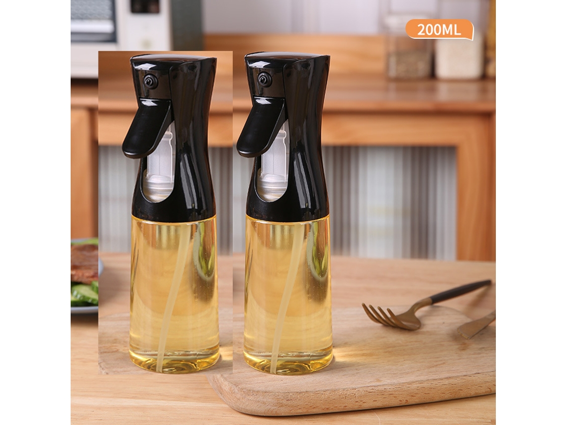 Garrafas de Espuma Ecológicas para Cozinha, Acessórios de Cozinha MDUG (2 Garrafas Pretas de 200ml)