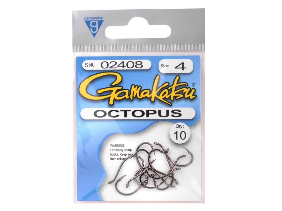 Conjunto de 6 Ganchos GAMAKATSU Octopus 5/0