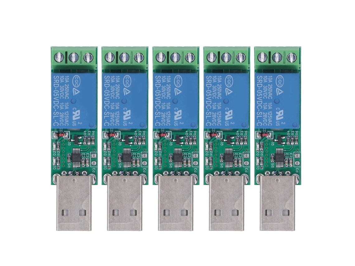 5pcs Módulo Relé 1 Canal, Controle Switch, Placa Driver, 5V, para PC